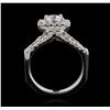 Image 3 : 14KT White Gold 1.70ctw Diamond Ring