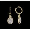Image 2 : 1.50ctw Diamond Earrings - 14KT Yellow Gold