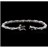 Image 3 : 14KT White Gold 0.76ctw Diamond Bracelet