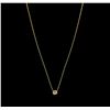 Image 2 : 14KT Yellow Gold 0.34ct Brown Diamond Necklace