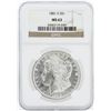 Image 1 : 1881 NGC MS63 Morgan Silver Dollar