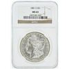 Image 1 : 1881 NGC MS63 Morgan Silver Dollar