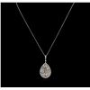 Image 1 : 1.82ctw Fancy Brown Diamond Pendant With Chain - 14KT White Gold