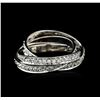 Image 1 : 14KT White Gold 1.27ctw Diamond Ring