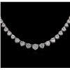 Image 2 : 14KT White Gold 9.74ctw Diamond Necklace