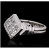 Image 2 : 14KT White Gold 0.95ctw Diamond Ring