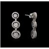 Image 2 : 2.68ctw Diamond Earrings - 14KT White Gold