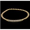 Image 1 : 0.68ctw Diamond Bracelet - 14KT Yellow Gold