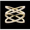 Image 1 : 14KT Yellow Gold 0.91ctw Diamond Ring