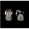 Image 1 : 14KT White Gold 0.72ctw Diamond Stud Earrings