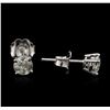 Image 2 : 14KT White Gold 0.72ctw Diamond Stud Earrings