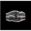 Image 1 : 2.13ctw Black Diamond Ring - 14KT White Gold