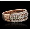 Image 2 : 14KT Rose Gold 1.16ctw Diamond Ring