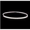 Image 1 : 18KT White Gold 1.06ctw Diamond Bangle Bracelet