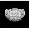Image 1 : 14KT White Gold 0.33ctw Diamond Ring