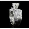 Image 3 : 18KT White Gold 4.35ctw Diamond Ring