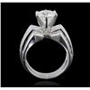 Image 4 : 18KT White Gold 4.35ctw Diamond Ring