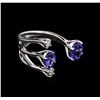 Image 2 : 2.34ctw Tanzanite and Diamond Ring - 14KT White Gold
