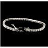 Image 3 : 14KT White Gold 5.04ctw Diamond Tennis Bracelet
