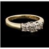 Image 2 : 14KT Two-Tone Gold 0.42ctw Diamond Ring