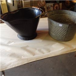 Galvanized Tub/ Coal pail
