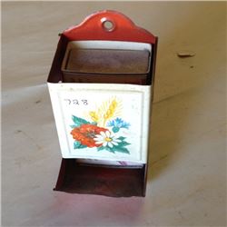 Match Box Holder Metal