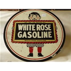 White Rose Gasoline Round Tin