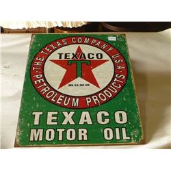 Texaco Sign Tin