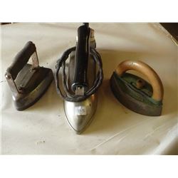Vintage Irons Set of 3