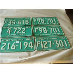 1969 SK Plates (6) 1965 - (2)