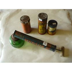 Vintage Bug Sprayer, Tire Repair Kits