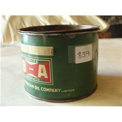 B/A Oil Co. Tin