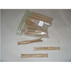 Vintage Wooden Clothes Pins
