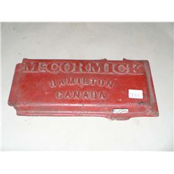 McCormick Mower Lid