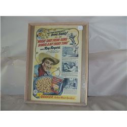 Roy Rogers Framed Advertising