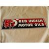 Image 1 : Red Indian Motor Oil Sign Tin