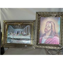 3D Religios lighted Holograms framed 2