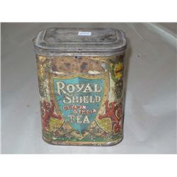 Royal Shield Tea Tin