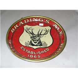 Brading's Ale Tray Tin 1865
