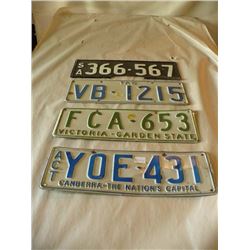 Assorted License Plates European