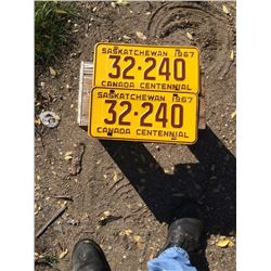 1967 License Plate Cenntenial pr.