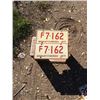 Image 1 : 1971 Farm Truck Plates pr.