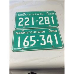 1969 SK License Plates pr.