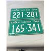 Image 1 : 1969 SK License Plates pr.