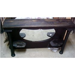 Black Maple Mantle Mirror