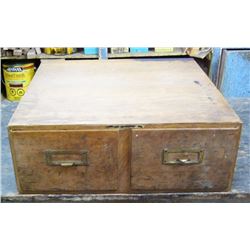 Two Drawer Oak Filer