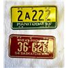 Image 1 : 1954 Bicycle Plates SK & MB 2" x 4"