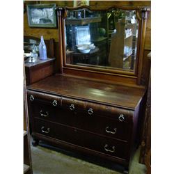 Mahogany Dresser & Mirror