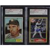 Image 2 : 4 - BASEBALL AUTO. CARDS, ALL SGC AUTHENTIC, MATTINGLY, CARTER, PERRY & SIMMONS