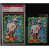 Image 1 : 2 - 1986 TOPPS JERRY RICE ROOKIE CARDS PSA 6 & RAW EX+